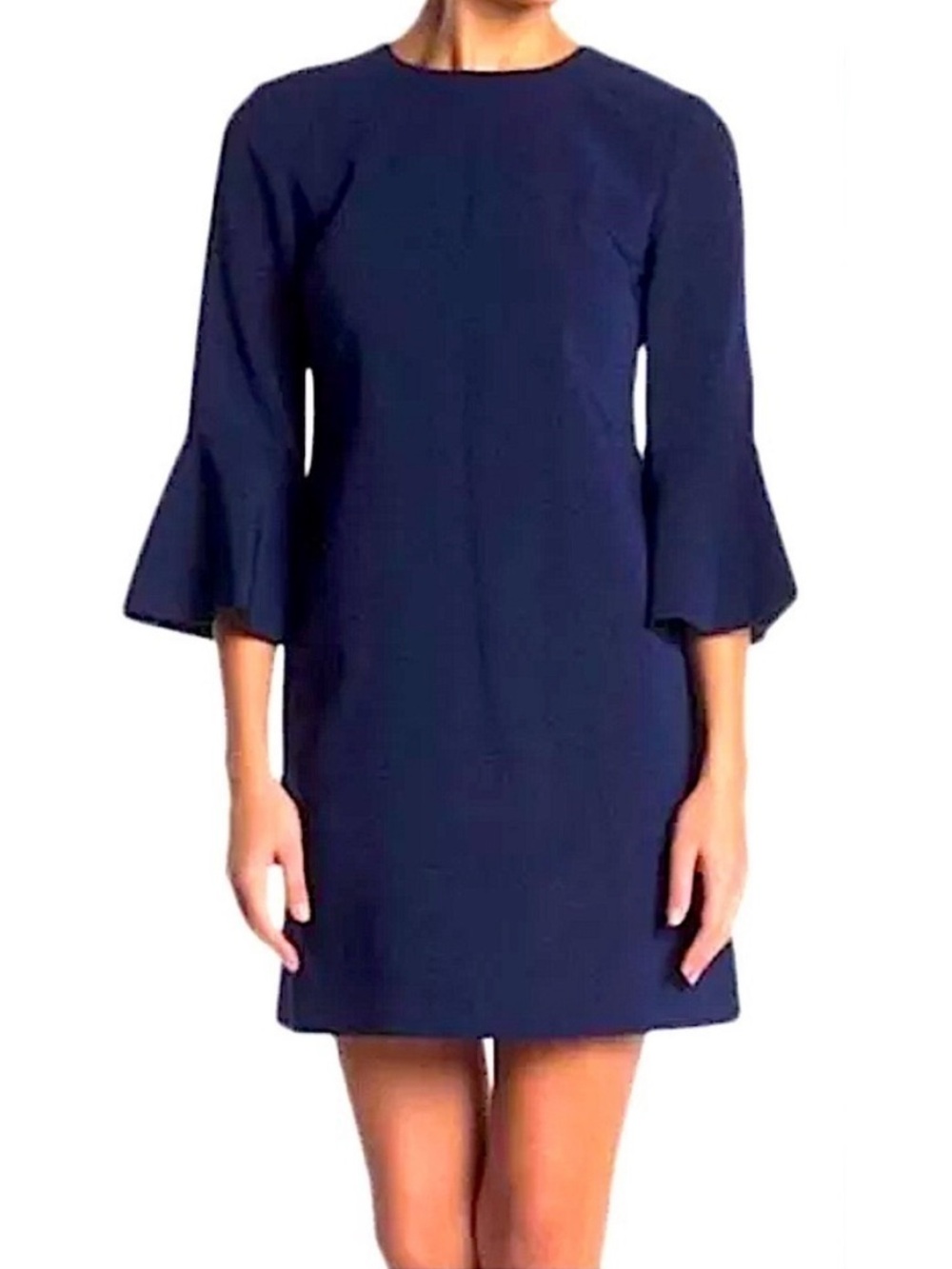 Alice + Olivia Thym Bell Sleeve Dress Navy 4
